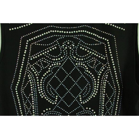 Say What Black Sparkle Dress Sleeveless Bodycon Sheath Juniors Large - Picture 7 of 7